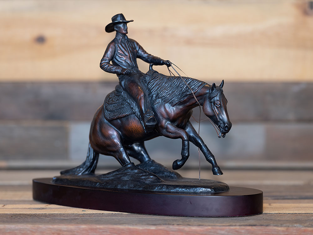 This Right Here Is Reining: Iconic Bronze Lawson Trophy to Welcome the World at New OG&E Coliseum